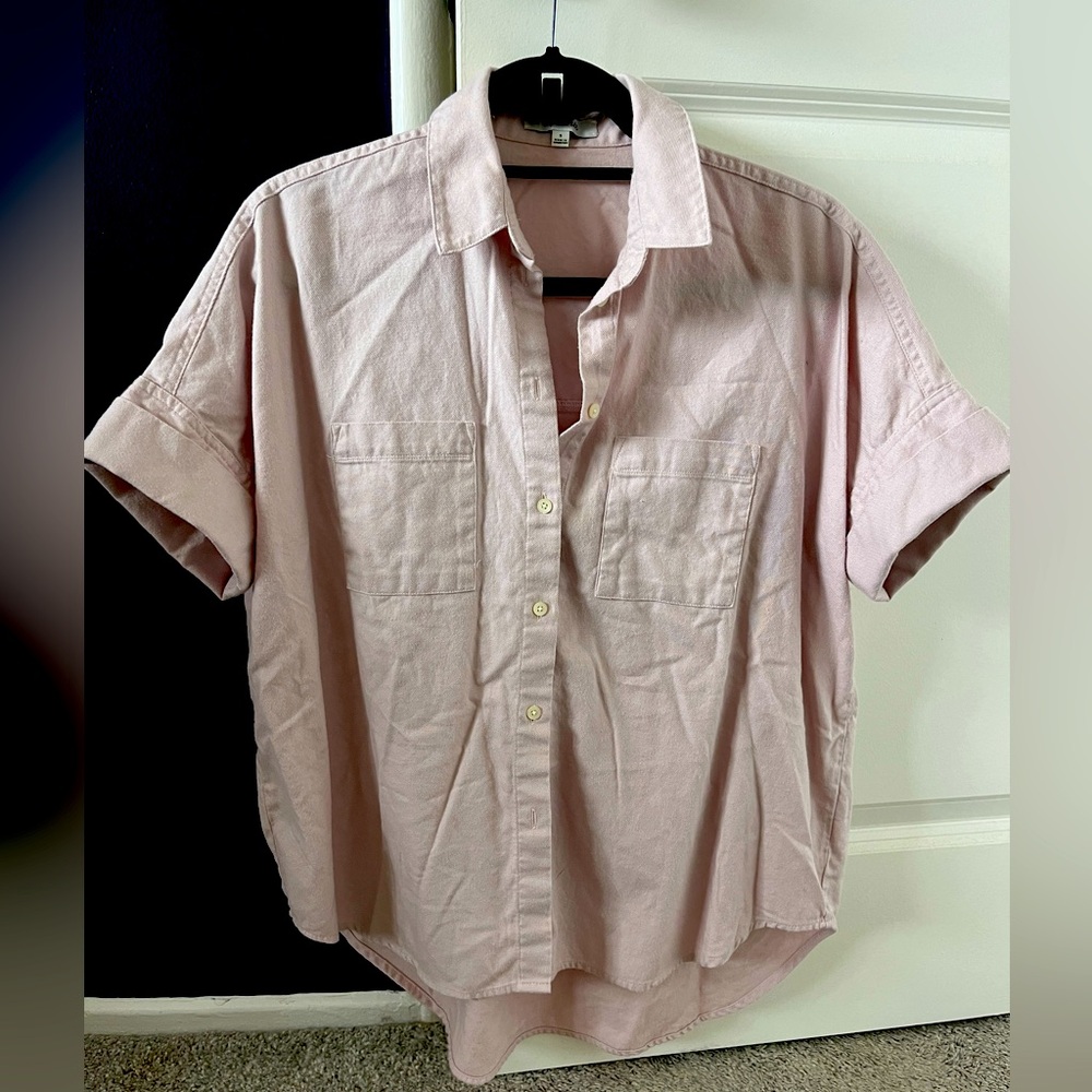 Madewell pale pink/blush button down, size small
